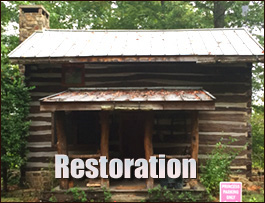 Historic Log Cabin Restoration  Anson County, North Carolina